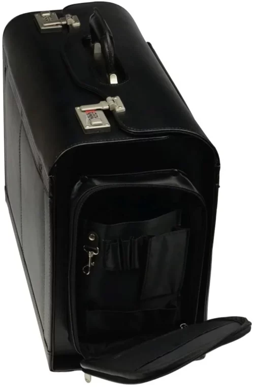 Alassio Pilotenkoffer Verona Aktenkoffer Leder Schwarz