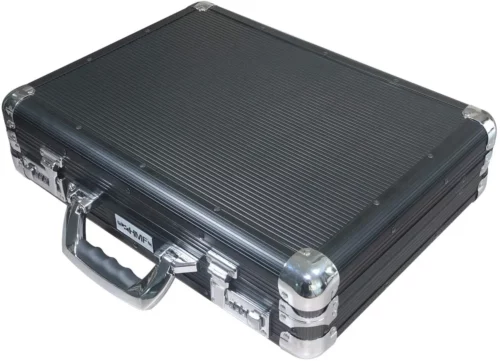 HMF Aktenkoffer Aluminium Laptopkoffer 17-Zoll