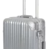 Travelhouse London Koffer Trolley Bordkoffer Handgepäck Aluminium Silber