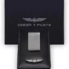 Design4Pilots Card Holder Kartenetui Leder Schwarz
