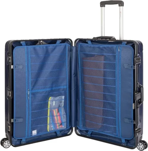 Travelhouse Reisekoffer Trolley Navy-Blau